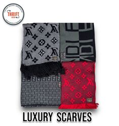 #VV435 Luxury Scarves LV/Fendi 10 PCs