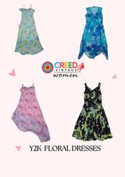 CR2990 Y2K Floral Dresses - 10 Pcs