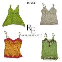 Y2K Soft Girl Cami Tops (RE-243)