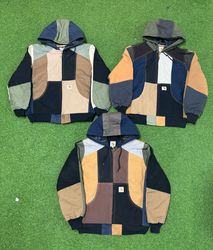 Rework style carhartt patchwork hoodies 20 pcs