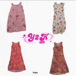 Robe florale Cottage Fille Y2K