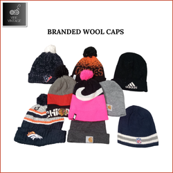 BRANDED WOOL CAPS - 21 PCS
