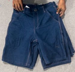 Carhartt rework style denim dark blue shorts