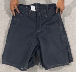 Carhartt rework style denim shorts