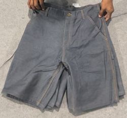 Carhartt rework style denim shorts