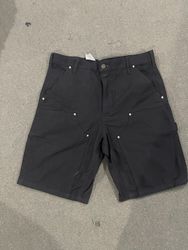 Carhartt rework style black with double knee short