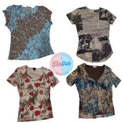 Y2K Bold & Funky Tops: 12 Pcs