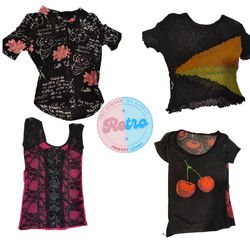 Y2K Euro Girl Tops: 12 Pcs