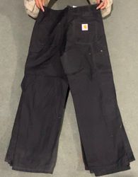 Carhartt rework style black pant