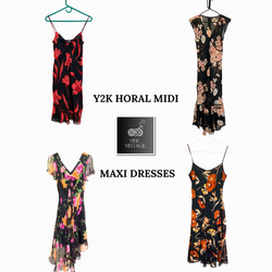 Y2K HORAL MIDI MAXI DRESSES - 10 PCS