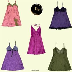 Vintage Y2K Slip Mini Dresses (GRV-12-038)