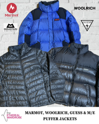 Woolrich, Marmot, Guess & Mountain Equipment Puffe..