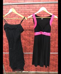 Y2K Black and Red Mesh Dress 8Pcs