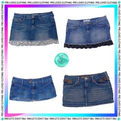 Denim mini Skirts