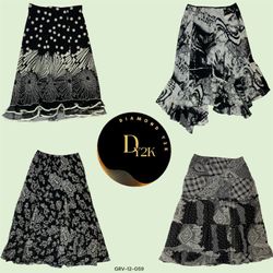 Ethereal Y2K Fairy Black Skirt (GRV-12-059)