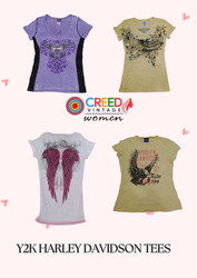 CR3005 Y2K Ladies Harley Davidson T-shirts - 20 Pc..