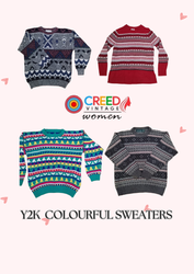 CR3008 Y2K maglioni colorati - 20 Pz