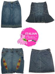 MIDI chic Y2K denim skirts