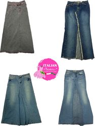 Mermaid tail Y2K denim skirts mix