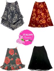 Dark florals  Y2K skirts mix