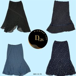 Vintage Y2K Polka Dot Skirts (GRV-12-070)