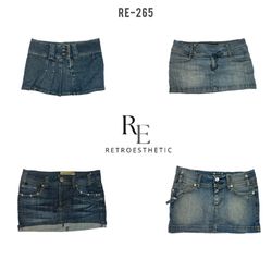 Y2K Best Seller Micro Mini Denim Skirts (RE-265)