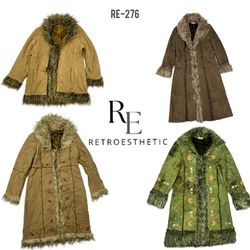 Y2K Vintage Style Unique Afghan Coats (RE-276)