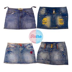 Y2K Denim Skirt for Women: 10 Pcs