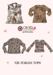 CR3024 Y2K Italian Tops - 8 Pcs
