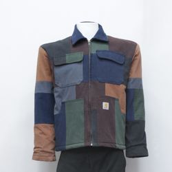 Rework Style Carhartt Patchwork Jacket