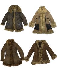 Afghan coats with real fur