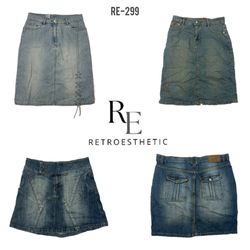 Y2K Denim Mix Skirts (RE-299)