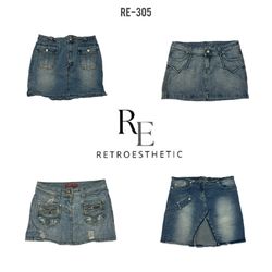 Y2K Denim Mini Skirts (RE-305)