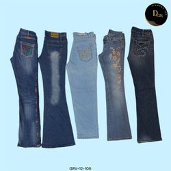 Y2K Vintage Flared Denim Jeans (GRV-12-106)