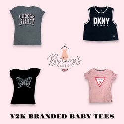 Branded Bliss Baby Tees Ft DKNy , Guess & Juicy Co..