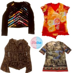 Y2K Funky Girl Tops: 10 Pcs