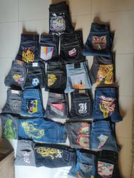 baggy Hip-Hop-Stickerei-Jeans