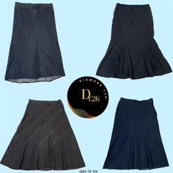 Long Denim Skirts for Y2K Lovers (GRV-12-114)