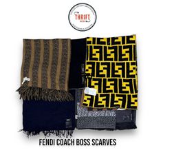 #VV485 Fendi/Coach/Boss Scarves 20 PCs