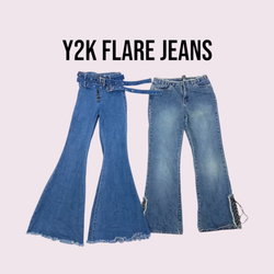 Jeans de campana Y2K