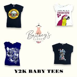 Y2K Metallic Rebel Baby Tops - 50 Pieces ( BC-12-3..