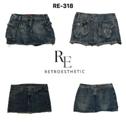 Y2K Britney Era Denim Mini Skirts (RE-318)