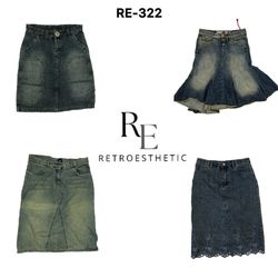 Gonne in Denim Uniche Y2K (RE-322)