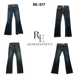 Y2K IT Girl Unique Denim Jeans (RE-317)