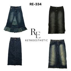 Y2K Denim  Maxi Skirts (RE-334)