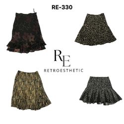 Y2K Gothic Mix Poly Skirts (RE-330)