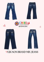 CR3057 Y2K Non Brand Denim Jeans - 40 Pcs