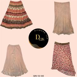 Soft Pink Y2K Maxi Skirt (GRV-12-145)