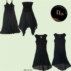 Timeless Y2K Black Dress Styles (GRV-12-147)