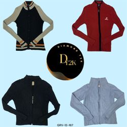 Y2K Vintage Double Zipper Sweater (GRV-12-167)